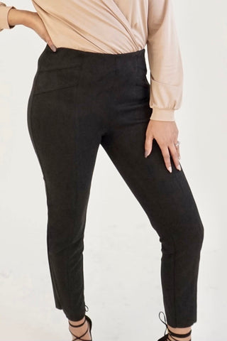 Suede Pants Black